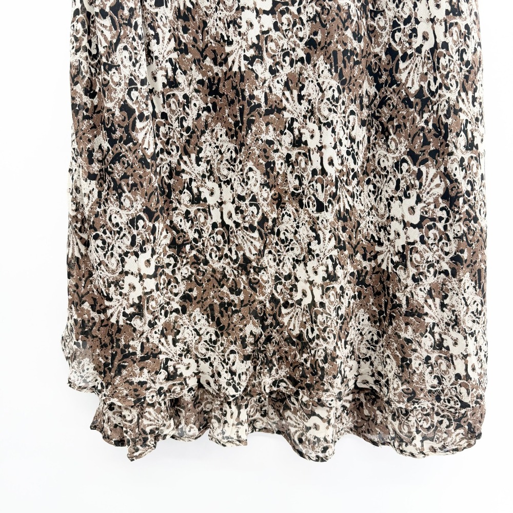 Vintage Y2K Fairy Grunge‎ Maxi Skirt in Brown Cream Size 12P - Picture 5 of 9